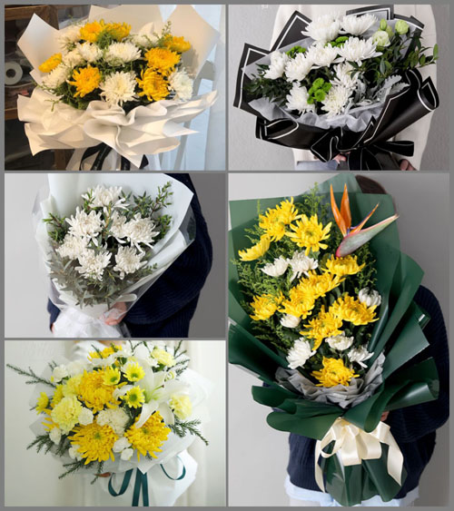 贵州贵阳清镇市站街镇杉树村白事花束代送